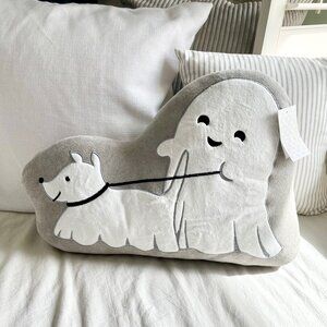 NEW WITH TAGS Isaac Mizrahi Halloween Ghost Walking Dog Pillow